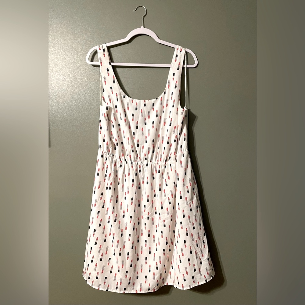 Forever 21 lipstick print dress 1X